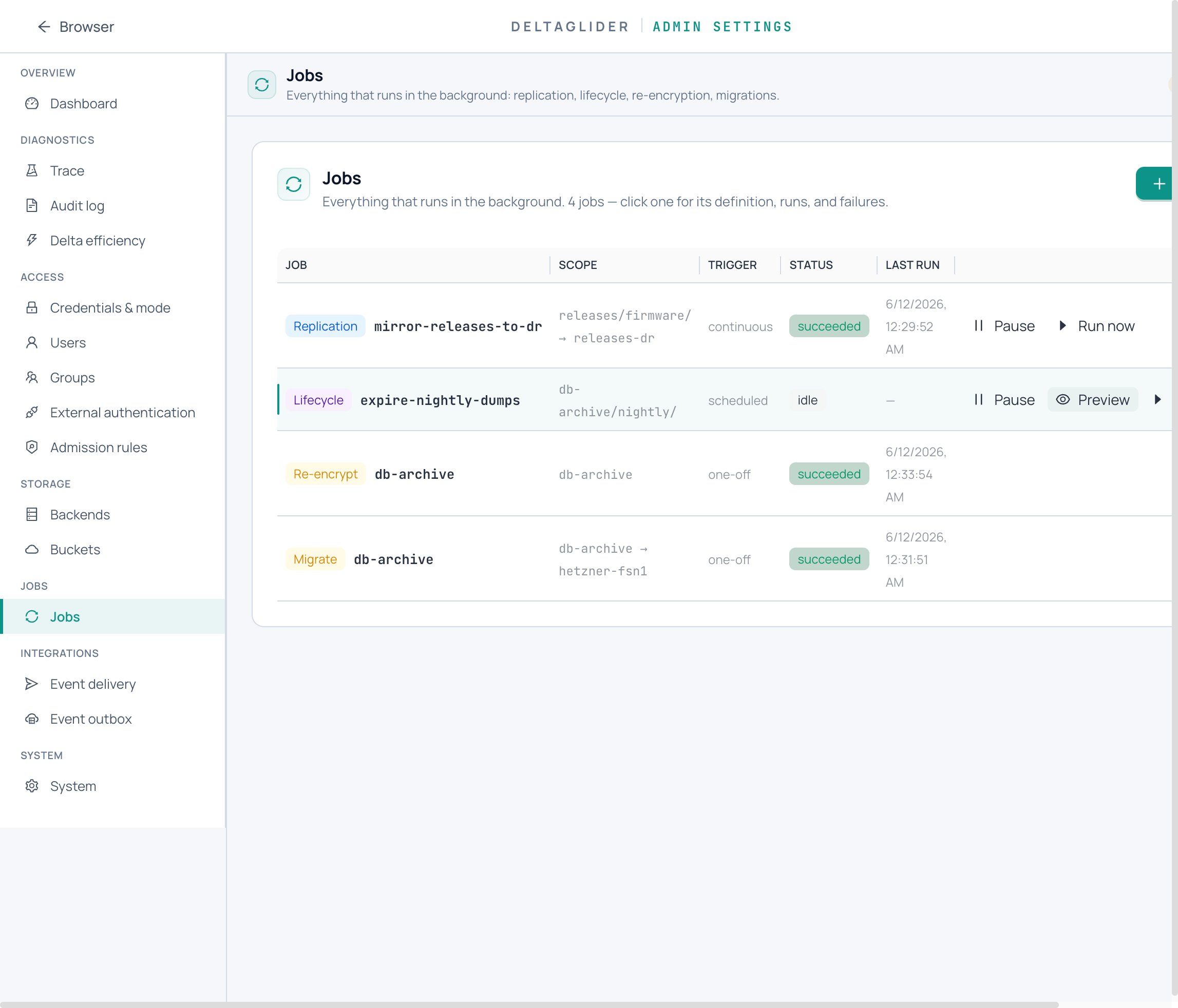 Lifecycle preview